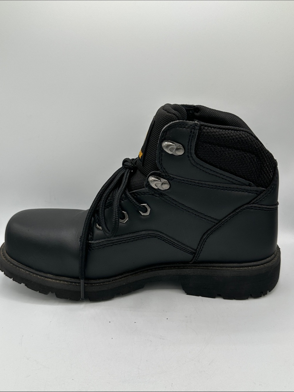 Brahma men's Gus black steel toe work boots, size 7W - Picture 5 of 11